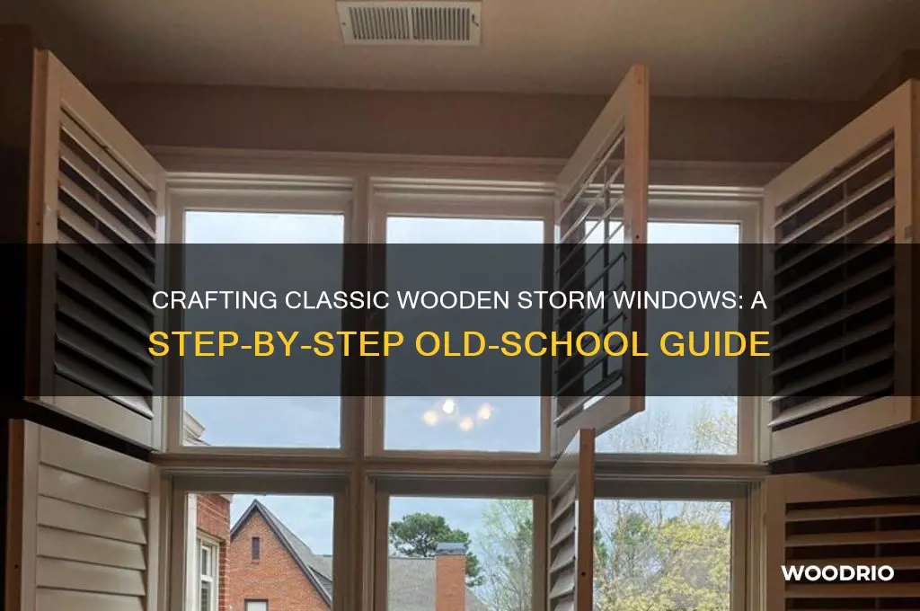 how to make old school wooden storm windows