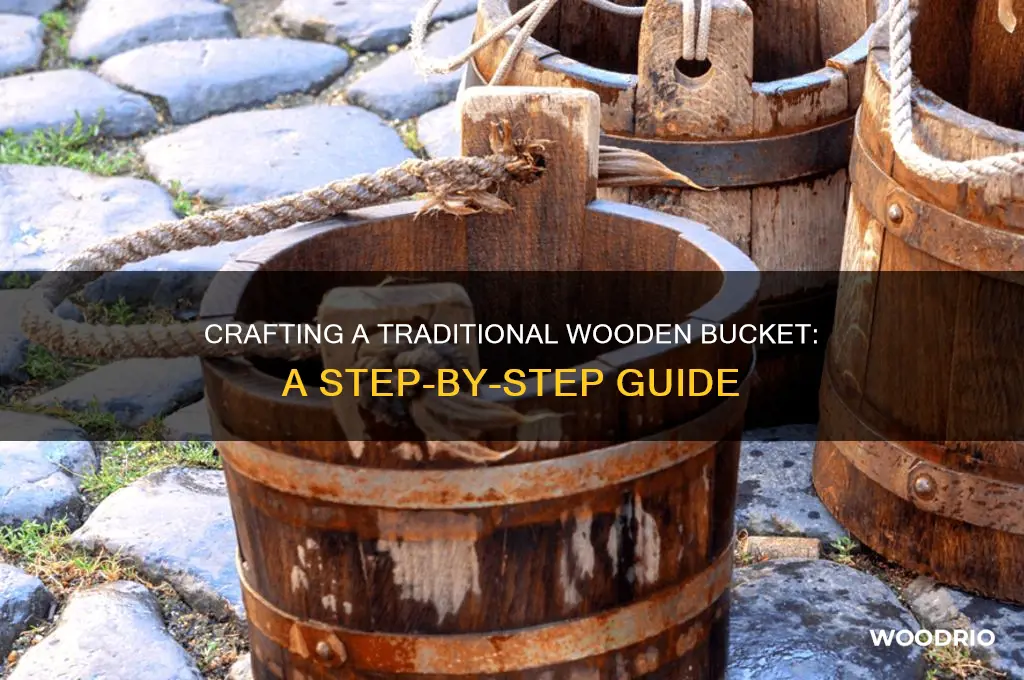 how to make old style wooden bucket
