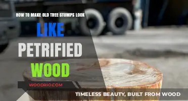 Transforming Tree Stumps: A Guide to Achieving Petrified Wood Look