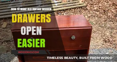 Smooth Sliding Secrets: Reviving Vintage Wooden Drawers for Effortless Opening