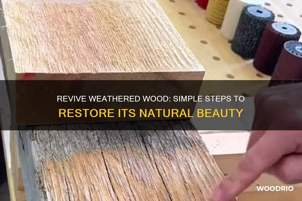 how to make old weathered wood look new again
