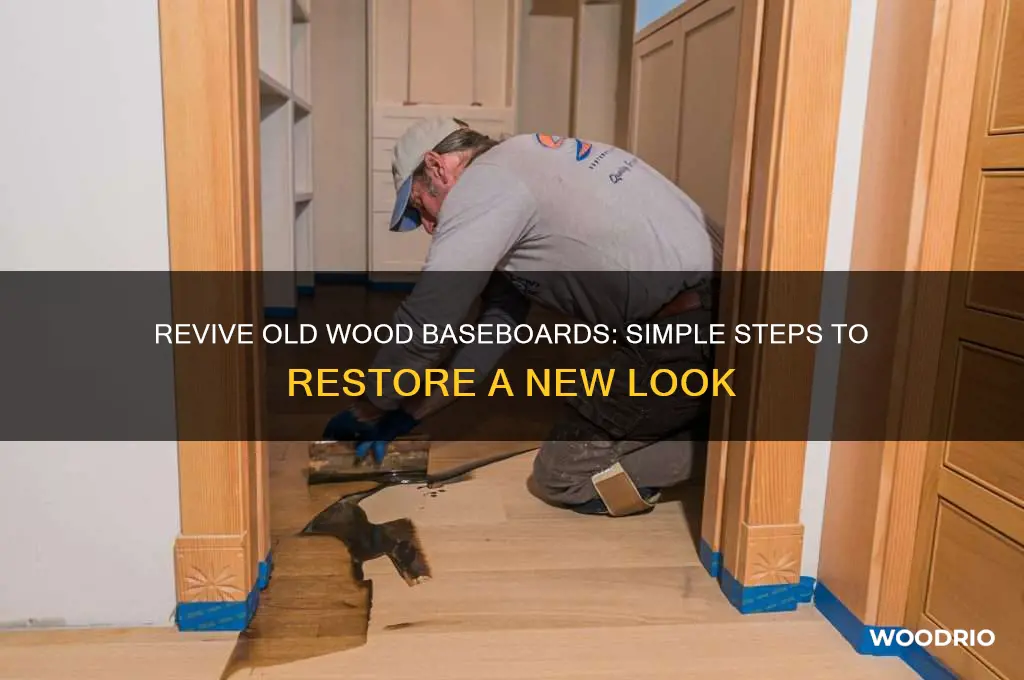 how to make old wood baseboards look new
