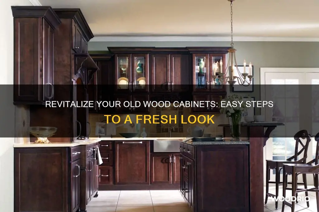 how to make old wood cabinets look new
