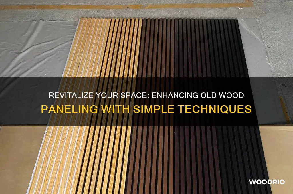 how to make old wood paneling look better