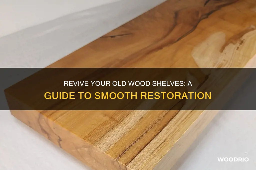 how to make old wood shelves smooth