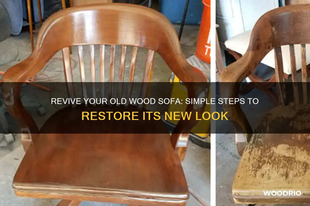 how to make old wood sofa look new