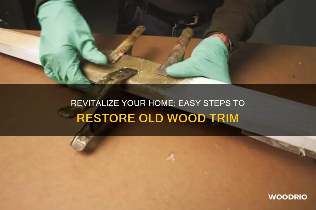 how to make old wood trim look new