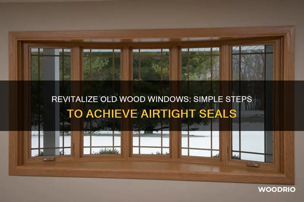 how to make old wood windows air tight