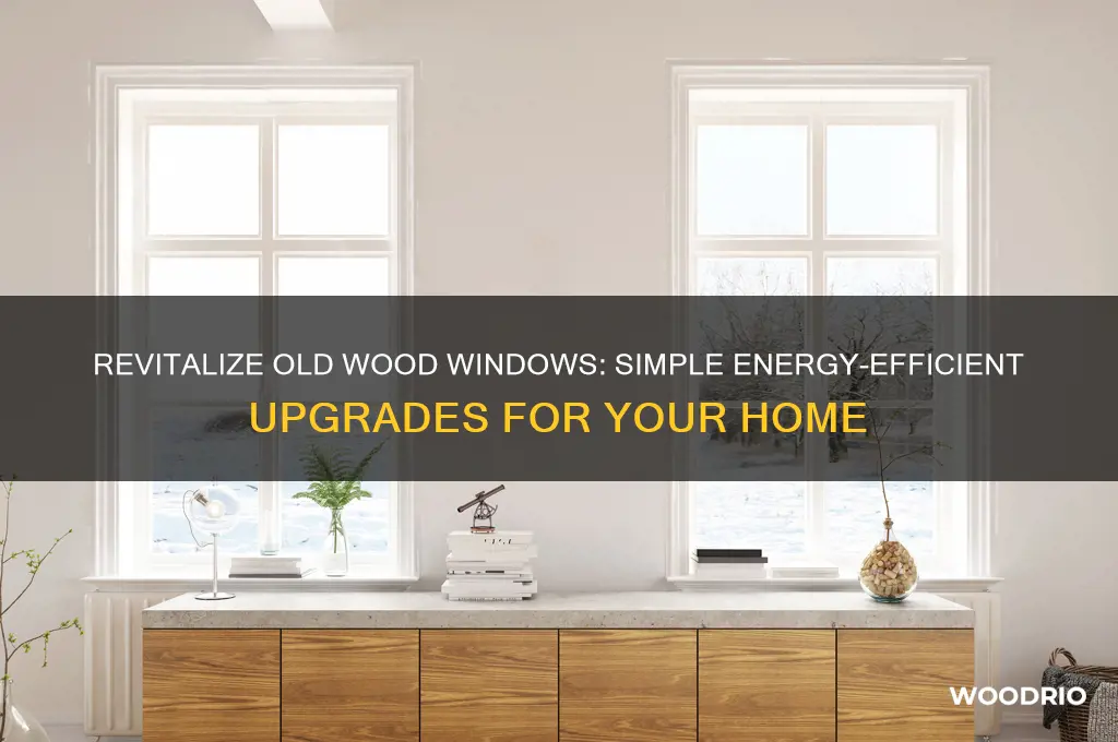 how to make old wood windows energy efficient