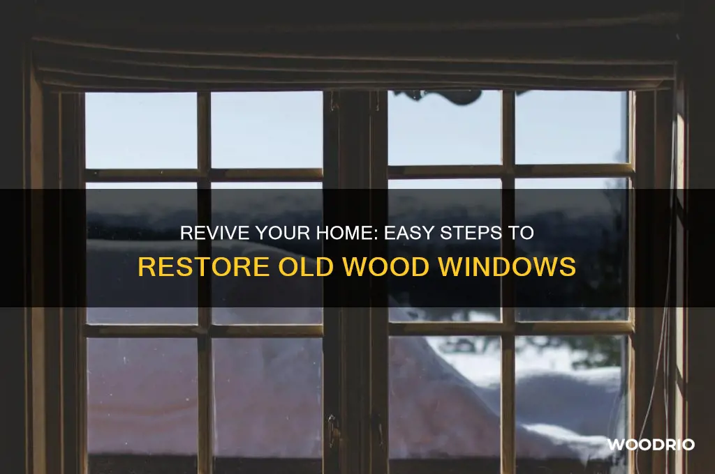 how to make old wood windows look new