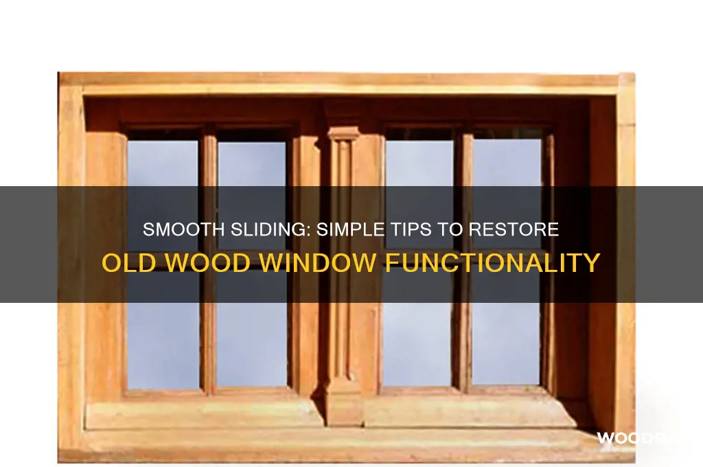 how to make old wood windows slide easier