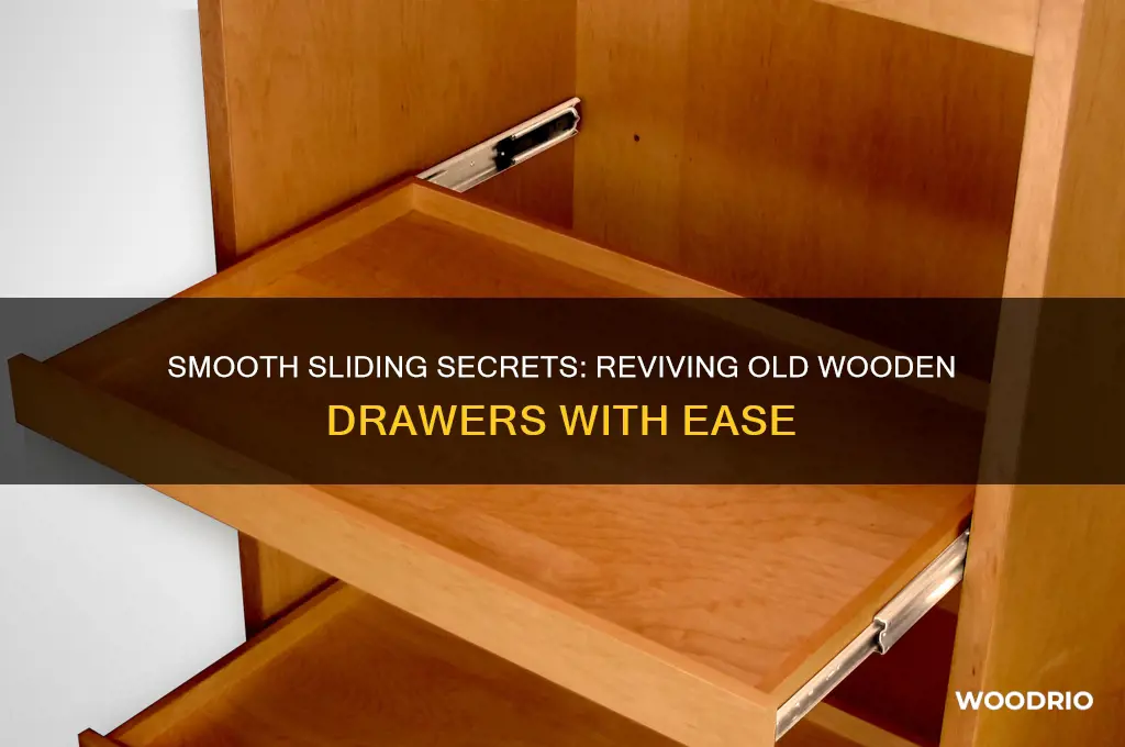 how to make old wooden drawers slide easier