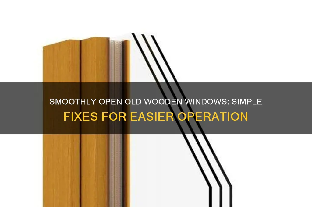 how to make old wooden windows open easier