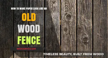 Crafting Aged Wood Fence Texture on Paper: A Creative DIY Guide