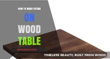 Crafting Aged Beauty: A Guide to Patinating Your Wood Table