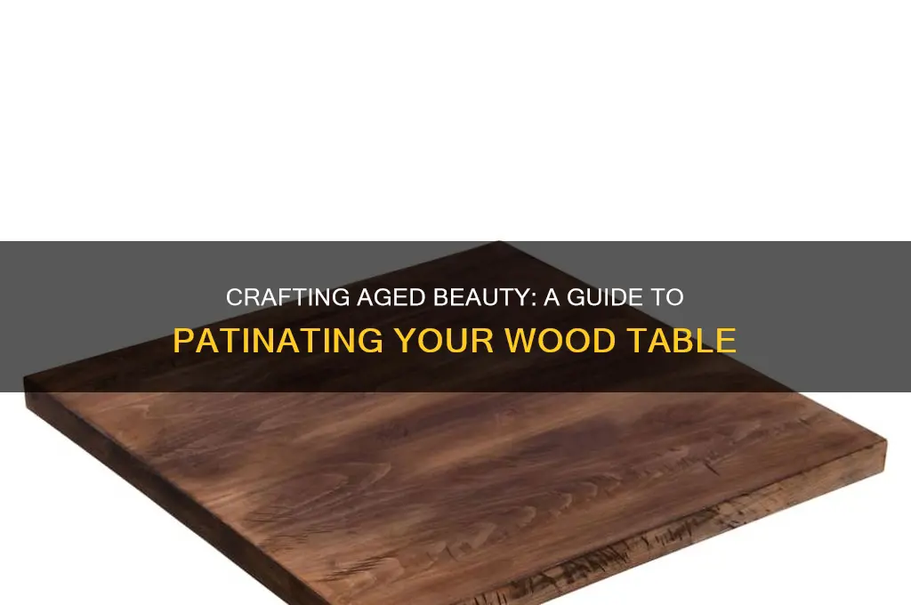 how to make patina on wood table