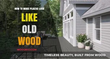 Transforming Plastic: Techniques to Achieve an Authentic Old Wood Finish