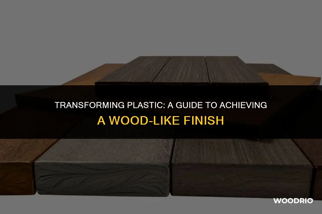 how to make plastic look like wood
