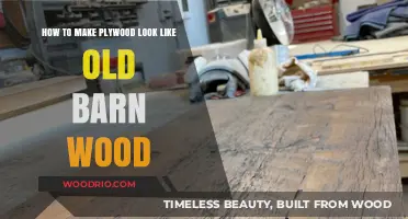 Transform Plywood into Rustic Barn Wood: Easy Distressing Techniques