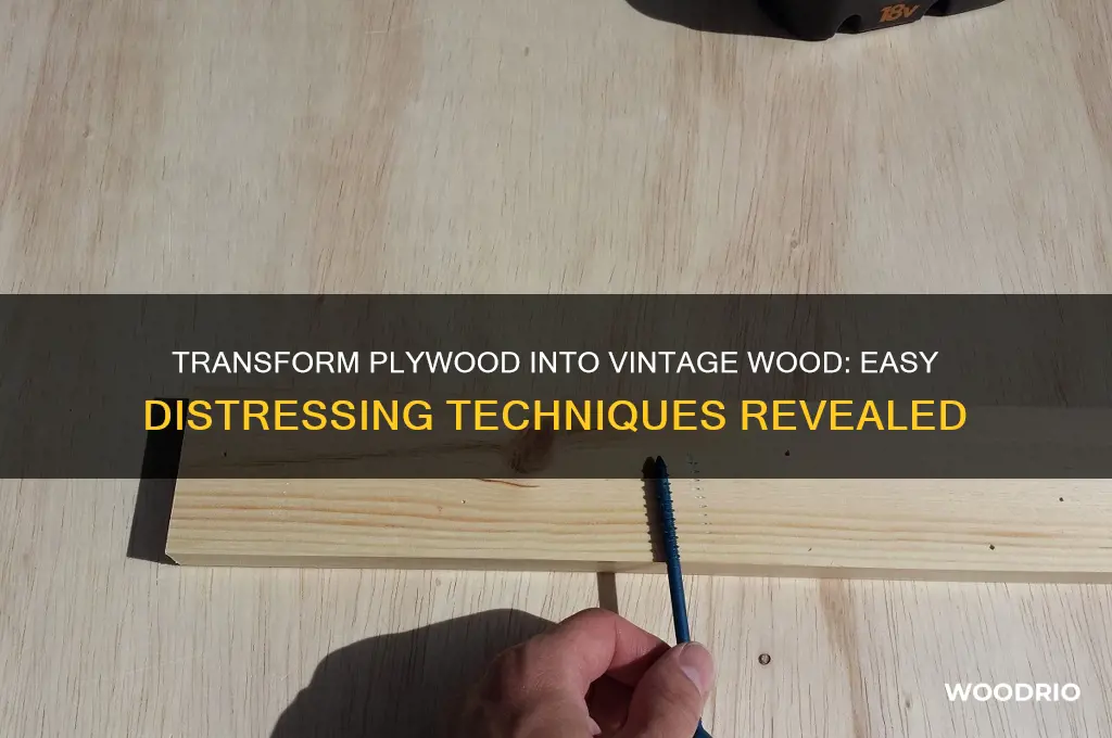 how to make plywood look like old wood