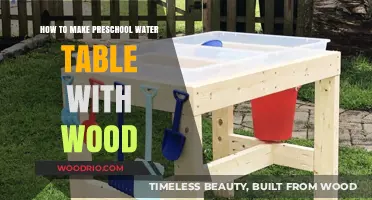DIY Wooden Water Table: Fun Preschool Project for Outdoor Play
