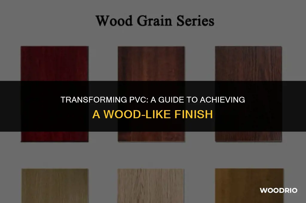 how to make pvc look like wood