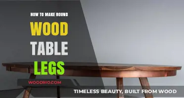 Crafting Perfect Round Wood Table Legs: A Step-by-Step DIY Guide
