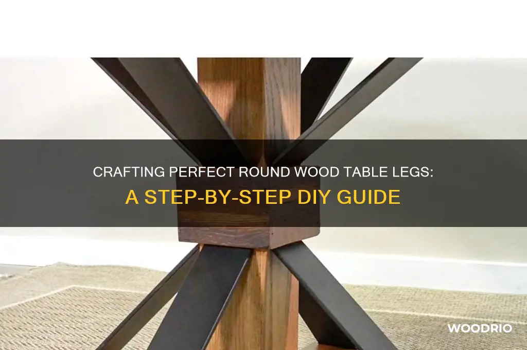 how to make round wood table legs