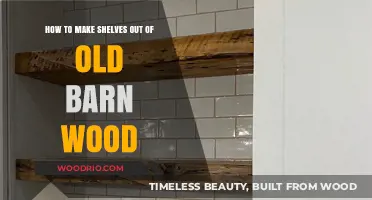 Upcycled Barn Wood Shelves: A Rustic DIY Storage Solution