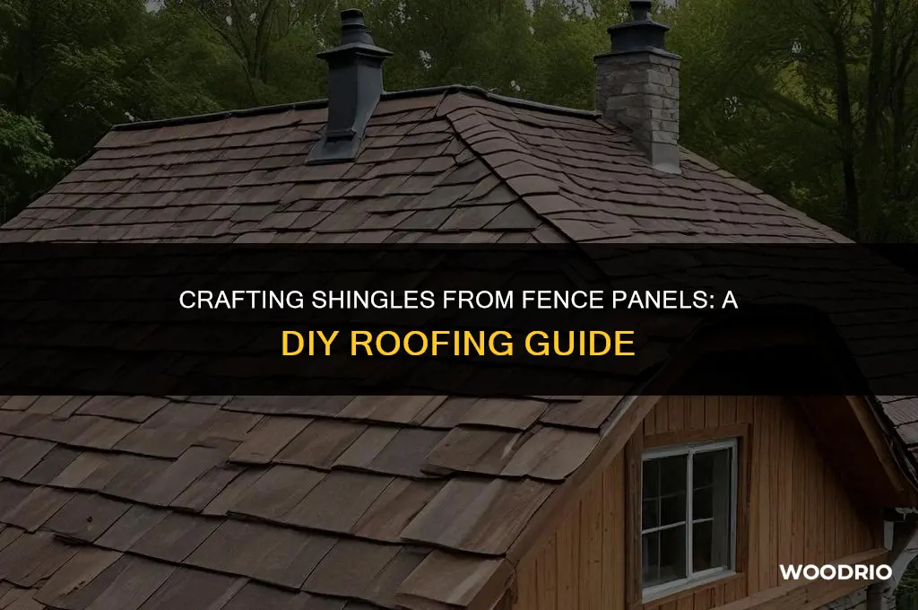 how to make shingles from fence panel wood