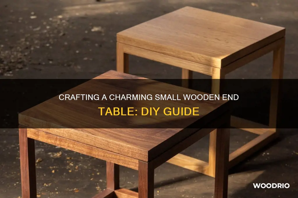 how to make small wooden emd table