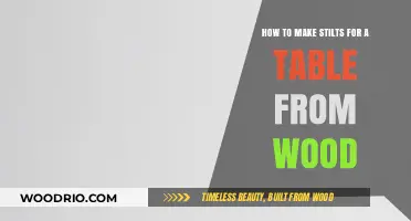 DIY Wooden Table Stilts: Crafting Sturdy Supports for Your Furniture