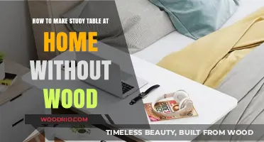 Creative DIY Study Table Ideas: No Wood Required for Home Setup