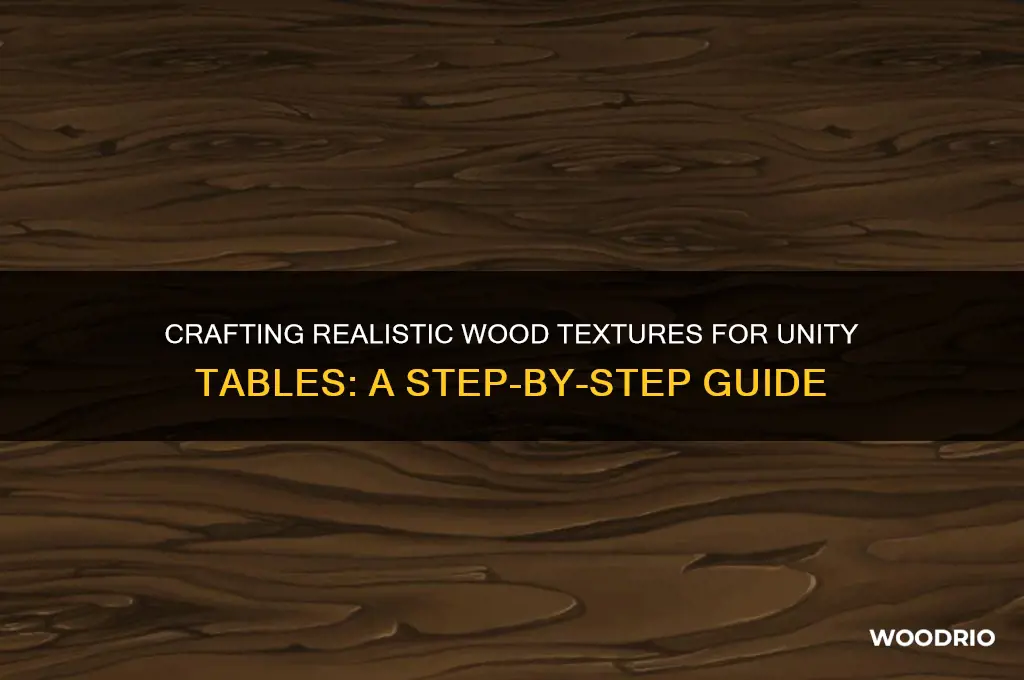 how to make table look like wood unity