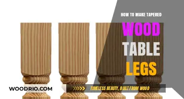 Crafting Elegant Tapered Wood Table Legs: A Step-by-Step Guide