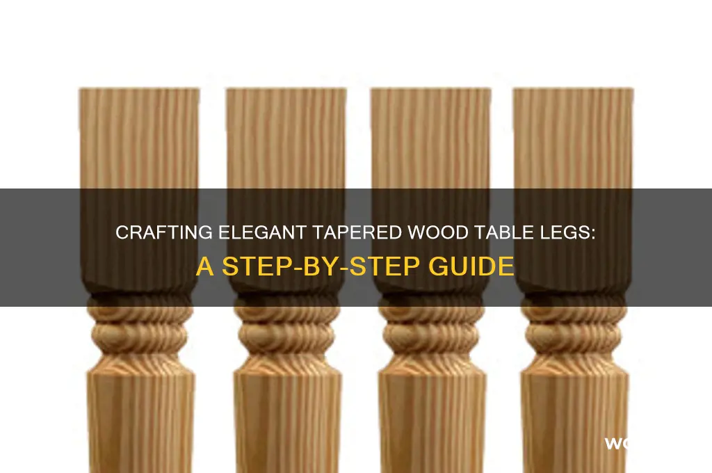 how to make tapered wood table legs