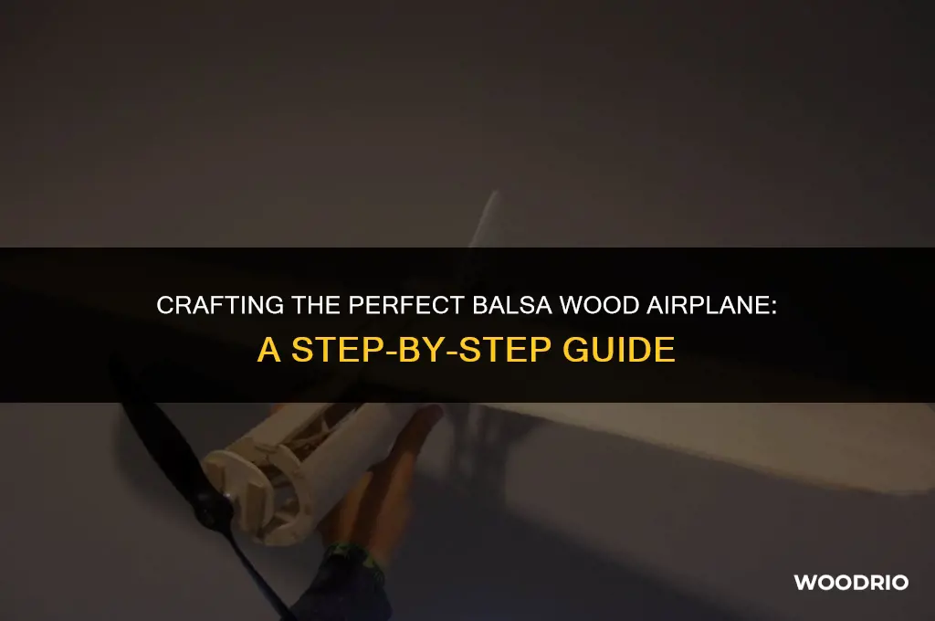 how to make the best balsa wood airplane
