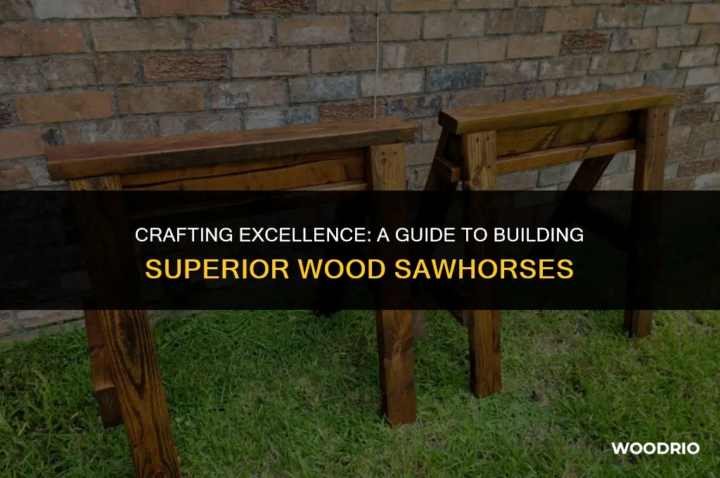 how to make the best wood sawhorses