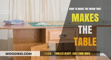 Crafting the Perfect Table: A Guide to Selecting and Preparing Wood