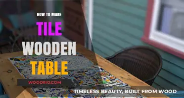 Crafting a Stunning Tile Wooden Table: DIY Guide for Beginners