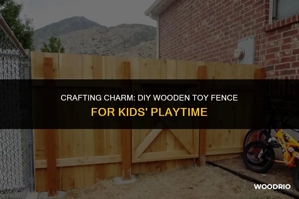 how to make toy wooden fence