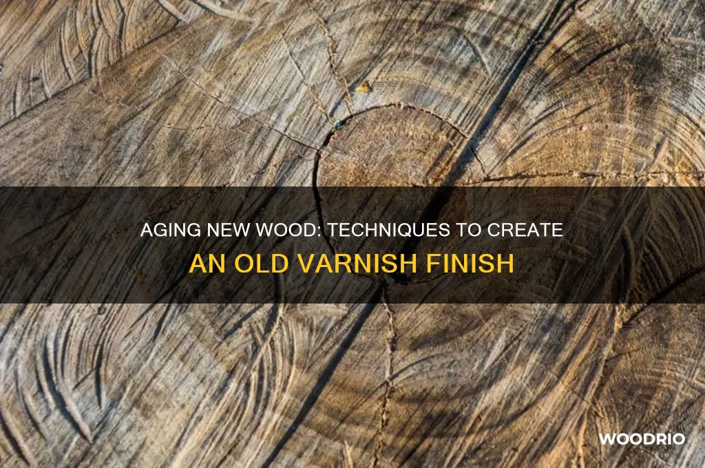 how to make varnish look old on new wood
