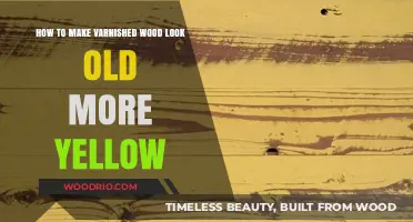 Aging Varnished Wood: Techniques to Achieve a Yellowed, Vintage Look