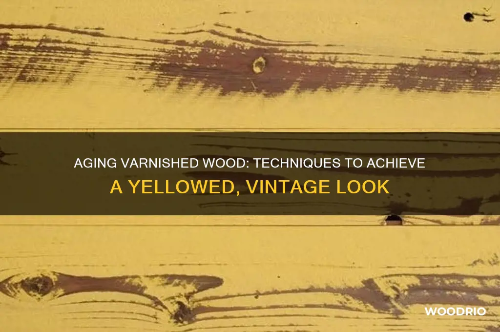how to make varnished wood look old more yellow