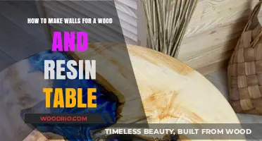 Crafting Stunning Wood and Resin Table Walls: A Step-by-Step Guide