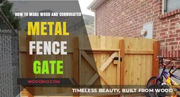Crafting a Durable Wood and Corrugated Metal Fence Gate: A Step-by-Step Guide