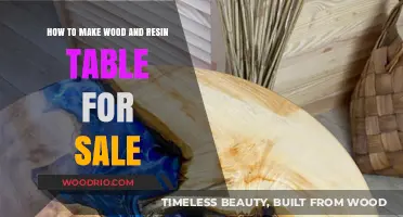 Crafting Stunning Wood and Resin Tables for Profitable Sales