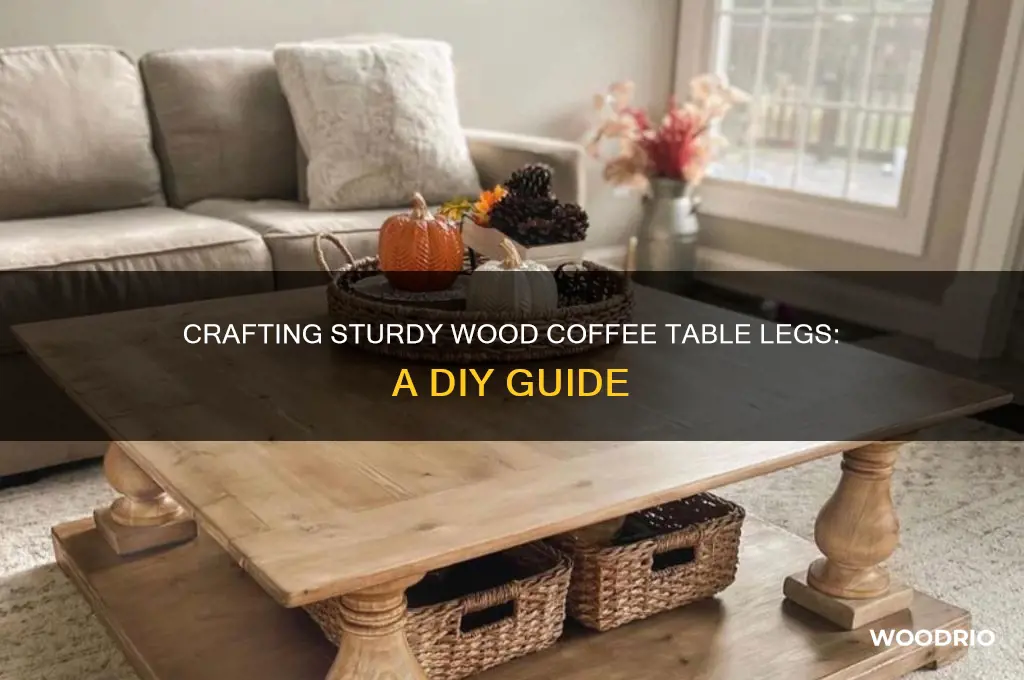 how to make wood coffee table legs