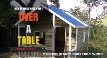 DIY Wood Cubby: Crafting a Stylish Over-Table Storage Solution