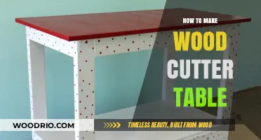 DIY Wood Cutter Table: Step-by-Step Guide for Crafting Your Own